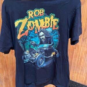 Black Rob Zombie Graphic T-Shirt Band Tee